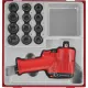 13pc 1/2in Dr. Mini Air Imp.Wr. & Skt Set-TED-Tray